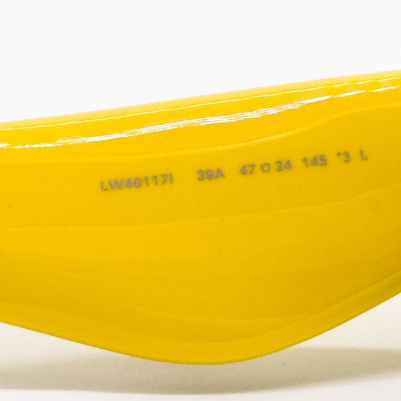 NEW LW40117I 39A LOEWE SUNGLASSES, UNISEX YELLOW EYEWEAR LOEWE